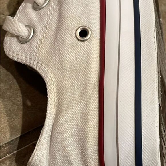 Converse White Chuck Taylor White Ox Low Top Sneakers Unisex M4 W6 EU 36.5 M7652 - Picture 12 of 13